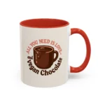 Vegan Chocolate Gift Mug – “All You Need is Love and Vegan Chocolate” - Image 3