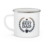 World’s Best Dad Enamel Camping Mug - Image 3