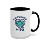 World’s Kindest Nurse Mug – Heart Globe Design Appreciation Gift - Image 19