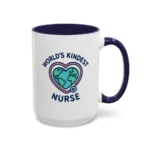 World’s Kindest Nurse Mug – Heart Globe Design Appreciation Gift - Image 41