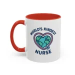 World’s Kindest Nurse Mug – Heart Globe Design Appreciation Gift - Image 12