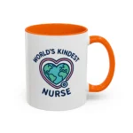 World’s Kindest Nurse Mug – Heart Globe Design Appreciation Gift - Image 13