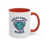 World’s Kindest Nurse Mug – Heart Globe Design Appreciation Gift - Image 39