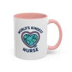 World’s Kindest Nurse Mug – Heart Globe Design Appreciation Gift - Image 38
