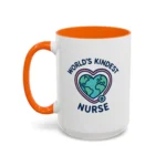 World’s Kindest Nurse Mug – Heart Globe Design Appreciation Gift - Image 30